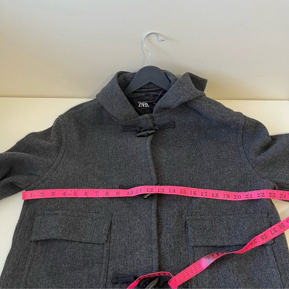 BRAND NEW ZARA ZW COLLECTION MANTECO WOOL BLEND JACKET WITH TOGGLES - Picture 12 of 15
